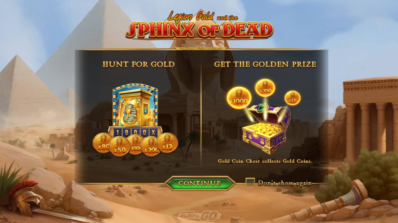 Legion Gold And The Sphinx Of Dead (Play’n GO) Image 1